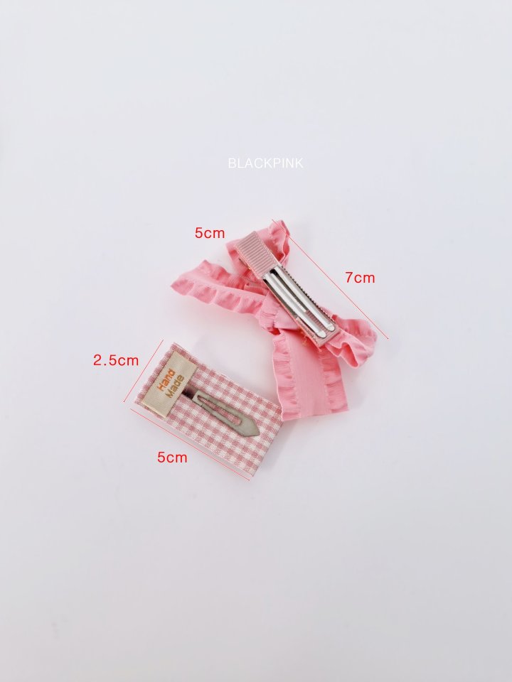 Black Pink - Korean Children Fashion - #fashionkids - Love Ribbon Set - 10