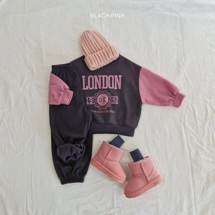 Black Pink - Korean Children Fashion - #fashionkids - London Fleece Sweatshirts - 5