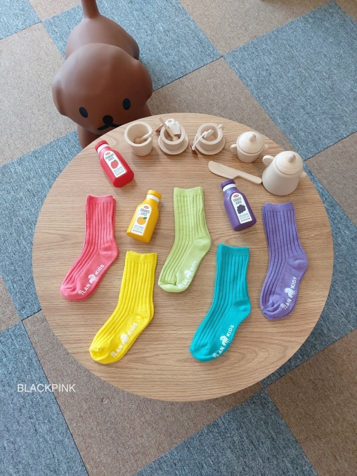 Black Pink - Korean Children Fashion - #fashionkids - Only You Socks Set (set of 5)