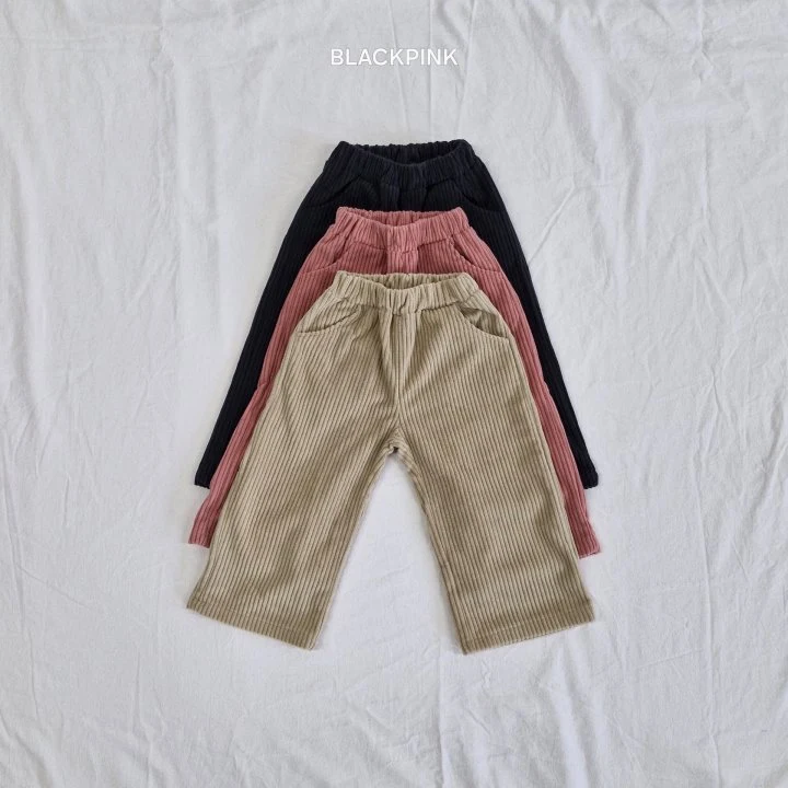 Black Pink - Korean Children Fashion - #kidsshorts - Mandy Corduroy Pants - 3