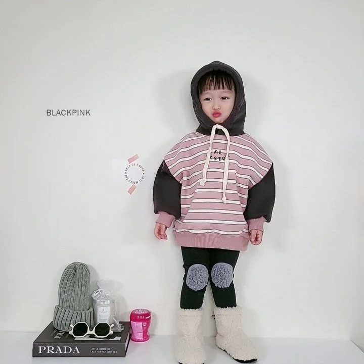 Black Pink - Korean Children Fashion - #kidsshorts - Winter Patch Leggings - 11