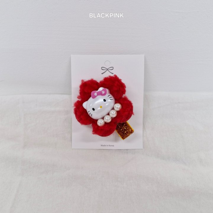 Black Pink - Korean Children Fashion - #kidsshorts - Kitty Hairclip - 6