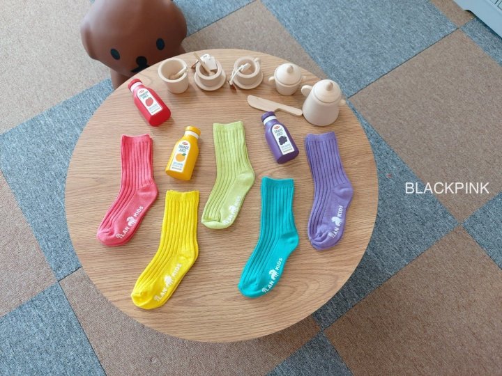 Black Pink - Korean Children Fashion - #kidsshorts - Only You Socks Set (set of 5) - 2