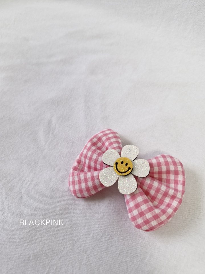 Black Pink - Korean Children Fashion - #kidsstore - Smile Check Ribbon - 10