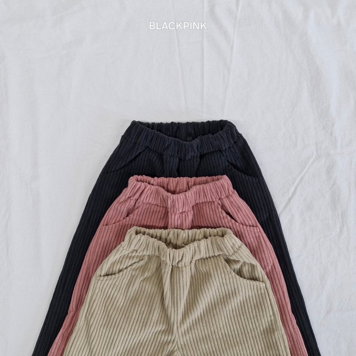 Black Pink - Korean Children Fashion - #kidsshorts - Mandy Corduroy Pants - 4