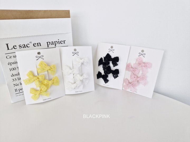 Black Pink - Korean Children Fashion - #kidzfashiontrend - Mini Lace Ribbon Set - 9