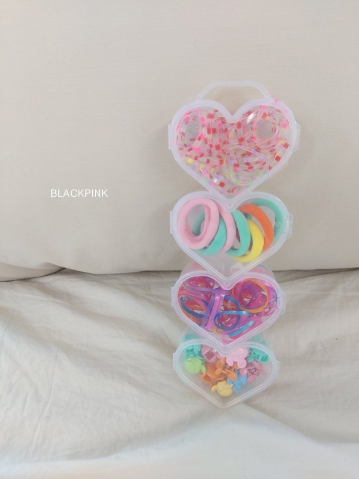 Black Pink - Korean Children Fashion - #kidsstore - Random Heart Case - 4