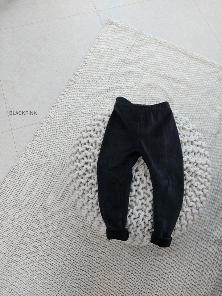 Black Pink - Korean Children Fashion - #kidzfashiontrend - Rib Cozy Leggings - 11