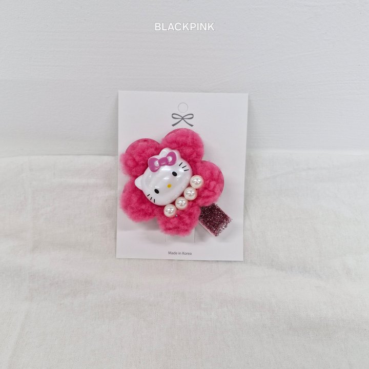 Black Pink - Korean Children Fashion - #kidzfashiontrend - Kitty Hairclip - 8