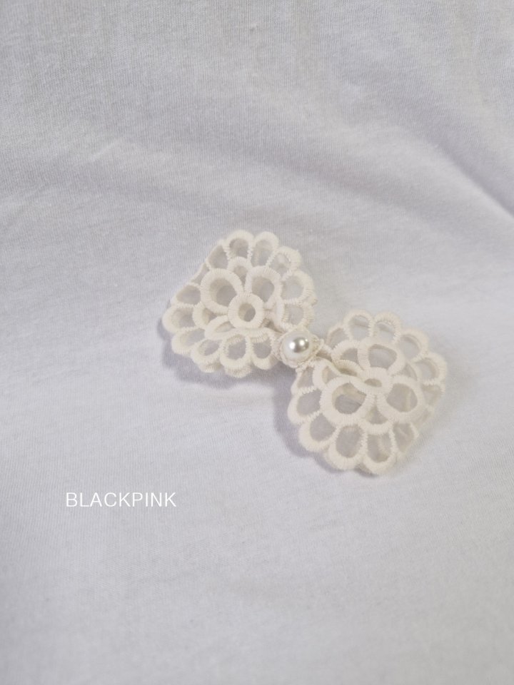 Black Pink - Korean Children Fashion - #littlefashionista - Eva Lace Hairclip