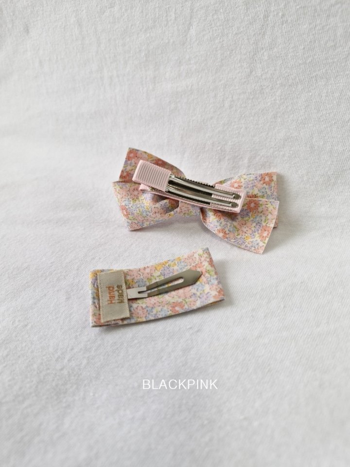 Black Pink - Korean Children Fashion - #littlefashionista - Floria Hairclip Set - 9