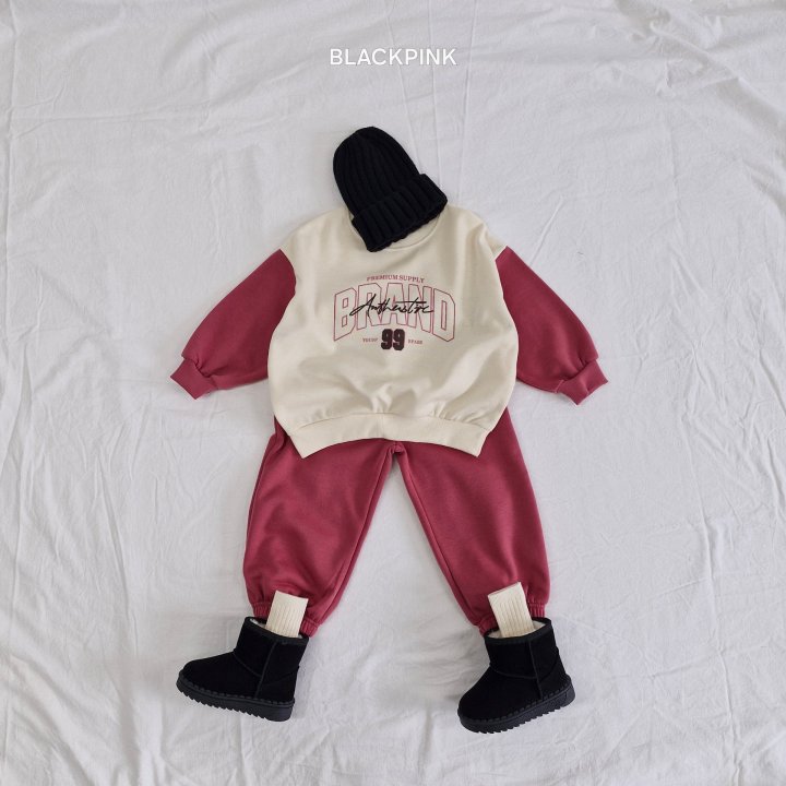 Black Pink - Korean Children Fashion - #littlefashionista - 99 Raglan Fleece Sweatshirts - 8