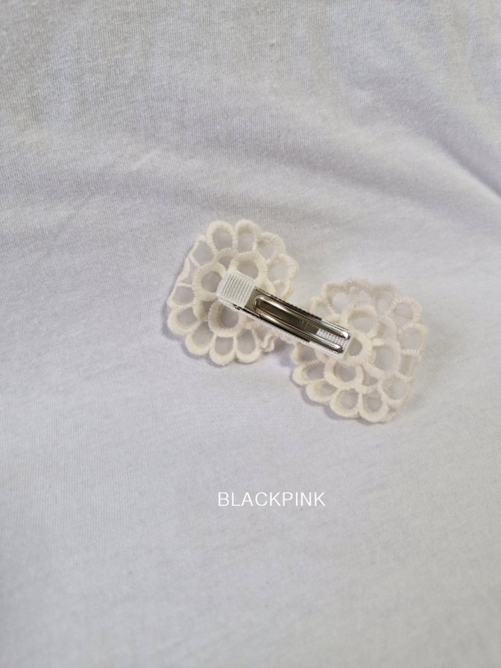 Black Pink - Korean Children Fashion - #magicofchildhood - Eva Lace Hairclip - 2