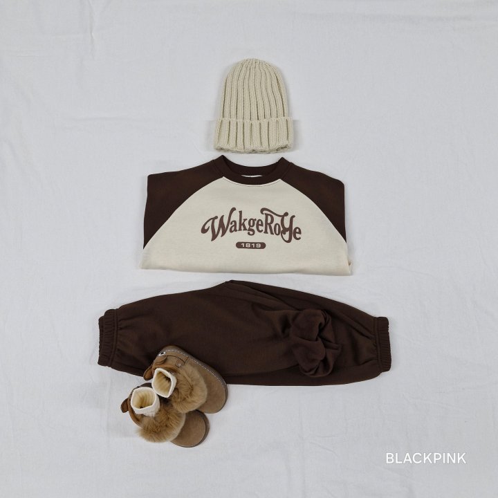 Black Pink - Korean Children Fashion - #magicofchildhood - 1819 Raglan Fleece Sweatshirts - 11