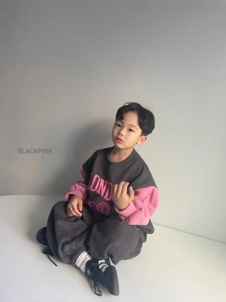 Black Pink - Korean Children Fashion - #magicofchildhood - London Fleece Sweatshirts - 11