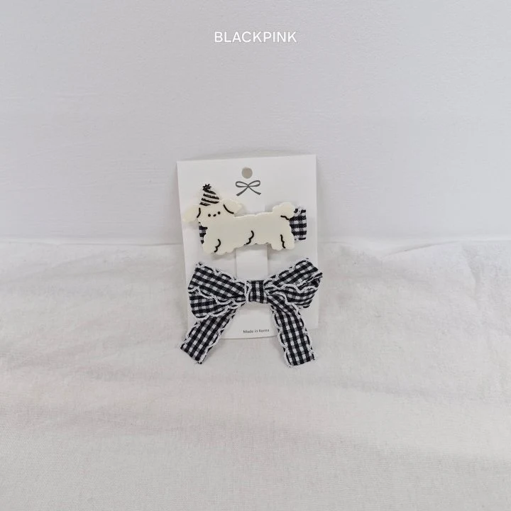 Black Pink - Korean Children Fashion - #magicofchildhood - Check Puppy Set - 5