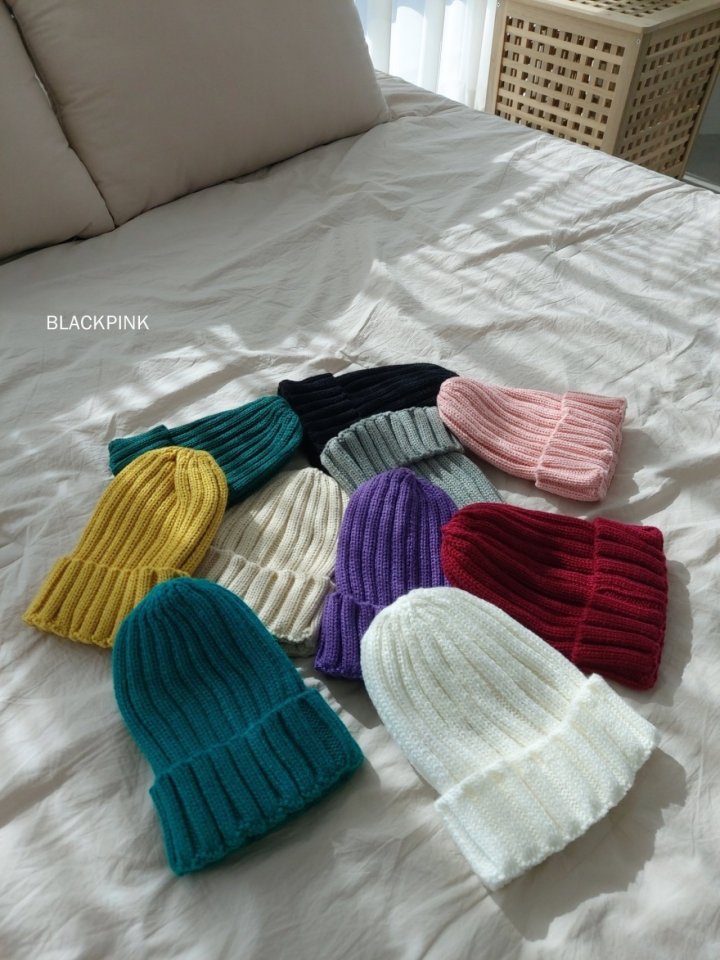 Black Pink - Korean Children Fashion - #magicofchildhood - Plain Ribbed Beanie - 6