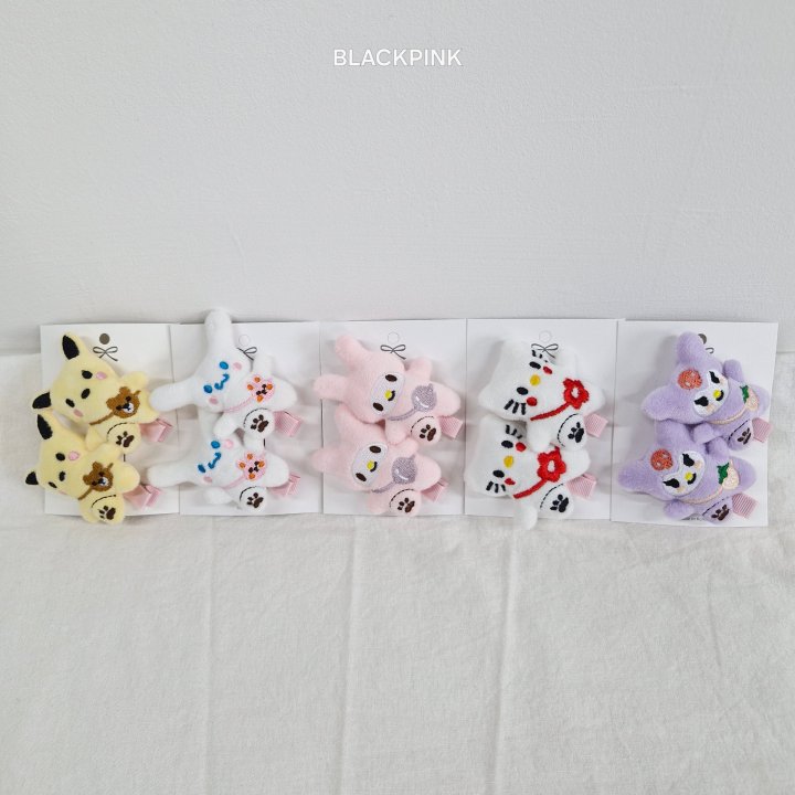 Black Pink - Korean Children Fashion - #minifashionista - Sanrio Hairclip Set