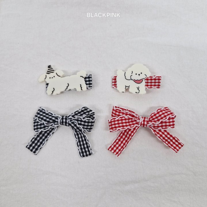 Black Pink - Korean Children Fashion - #minifashionista - Check Puppy Set - 6