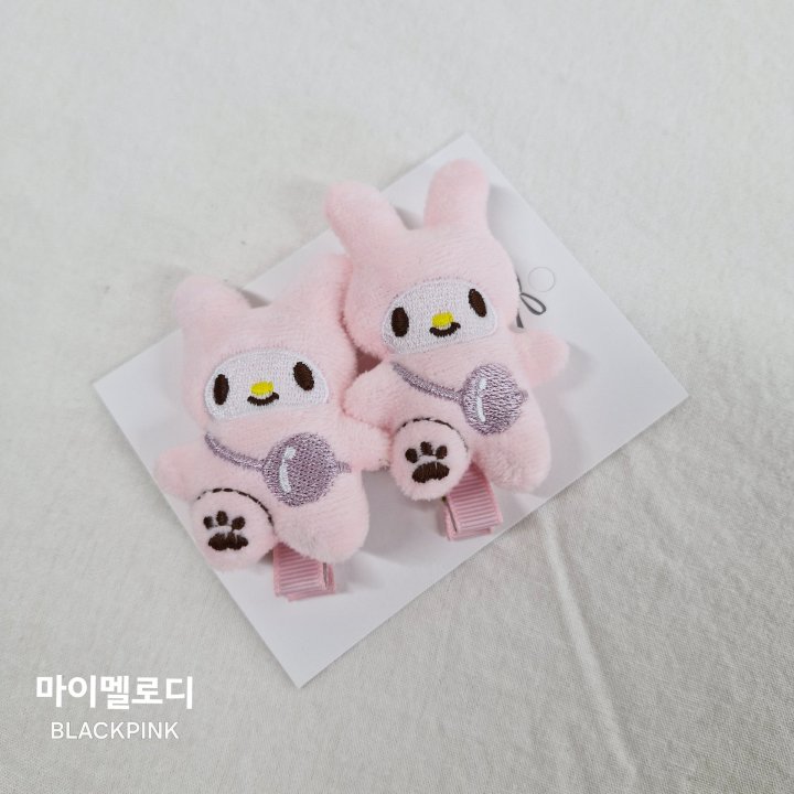 Black Pink - Korean Children Fashion - #prettylittlegirls - Sanrio Hairclip Set - 2