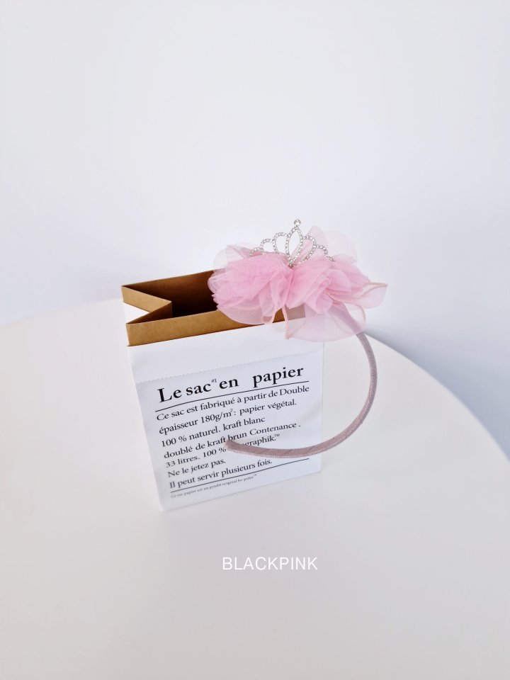 Black Pink - Korean Children Fashion - #todddlerfashion - Tiara Sha Headband - 5