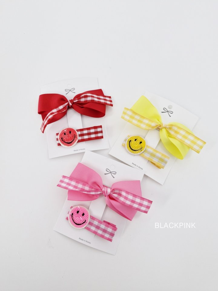 Black Pink - Korean Children Fashion - #todddlerfashion - Spangle Smile Set - 2