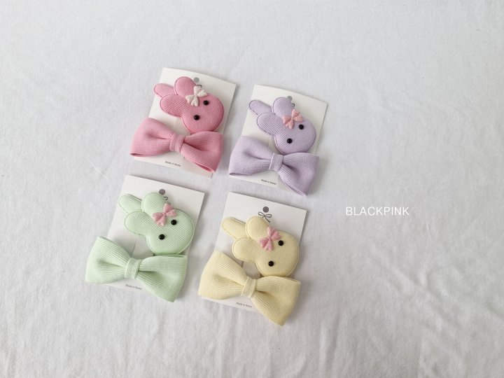 Black Pink - Korean Children Fashion - #todddlerfashion - Rabbit Ribbon Set