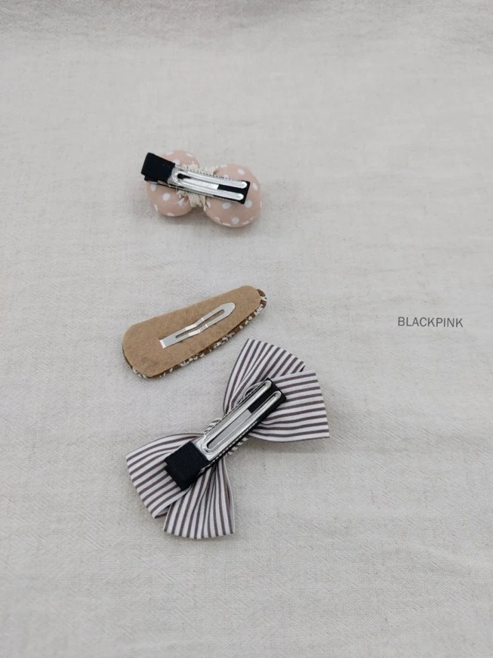 Black Pink - Korean Children Fashion - #todddlerfashion - Mix Hairclip Set - 8