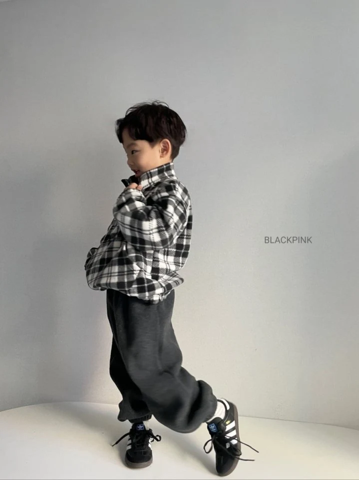 Black Pink - Korean Children Fashion - #toddlerclothing - Anorak Check Set - 8