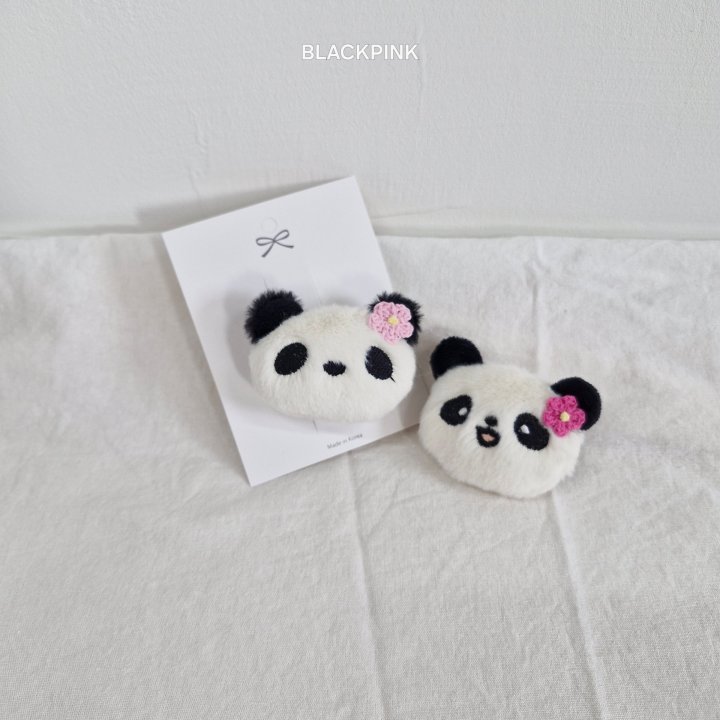 Black Pink - Korean Children Fashion - #toddlerclothing - Panda Set - 2