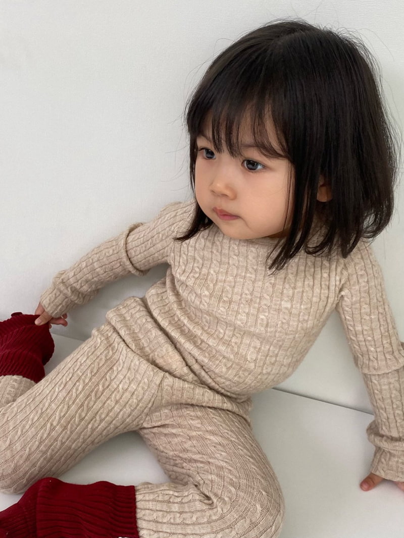 Bon Bon Butik - Korean Children Fashion - #childrensboutique - Cable Knit Tee - 3