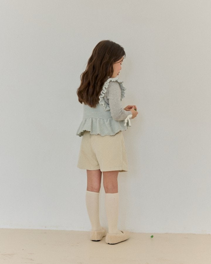 Bonaloi - Korean Children Fashion - #Kfashion4kids - Ribbon Embroidery Corduroy Skirt Pants - 5