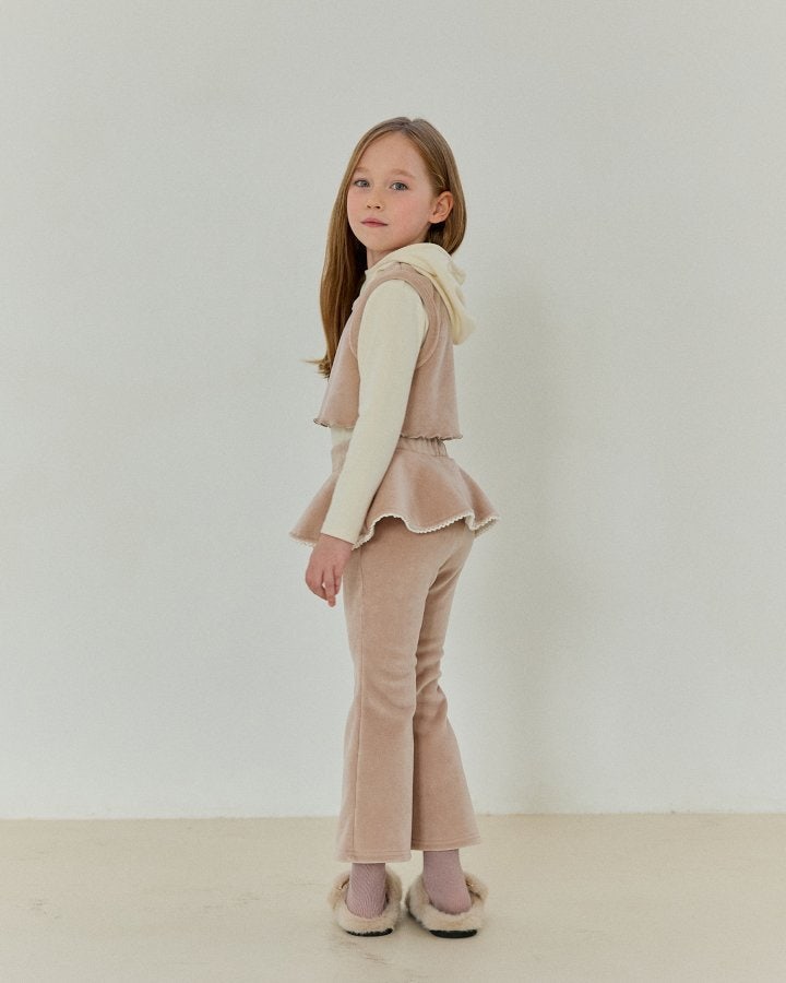 Bonaloi - Korean Children Fashion - #Kfashion4kids - Mini Frill Bootcut Pants - 12