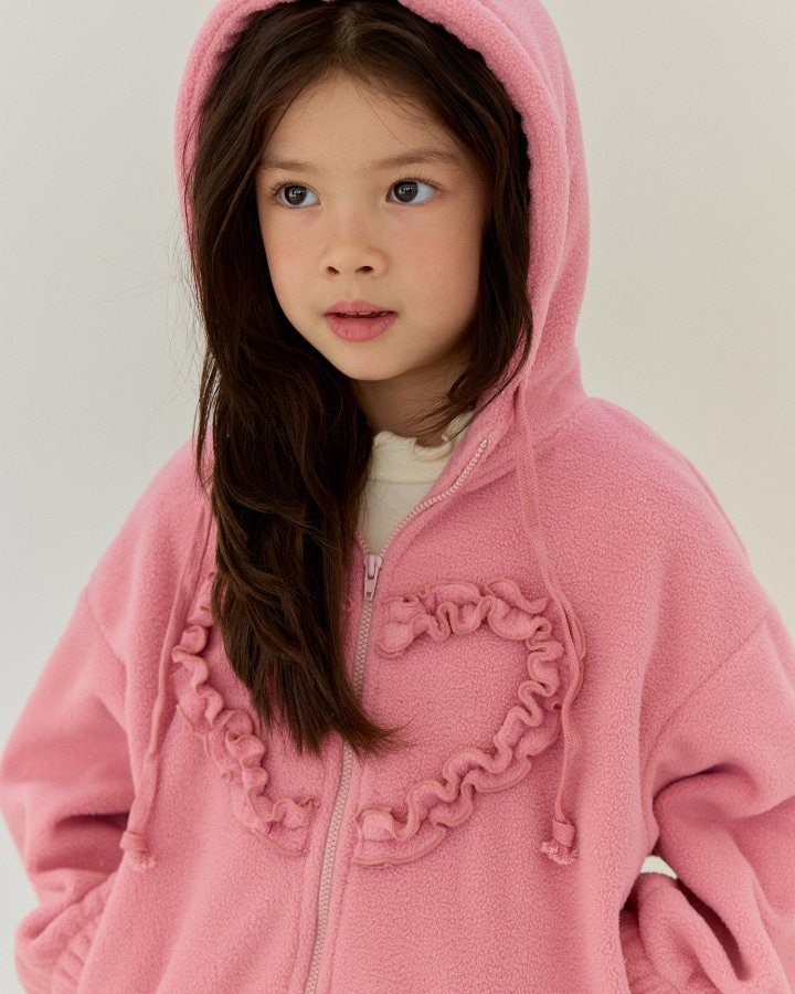 Bonaloi - Korean Children Fashion - #Kfashion4kids - Heart Fleece Jumper - 7