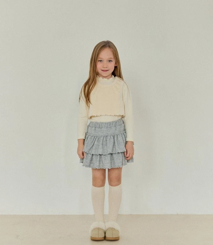 Bonaloi - Korean Children Fashion - #childofig - Cozy Wave Turtleneck Tee - 8