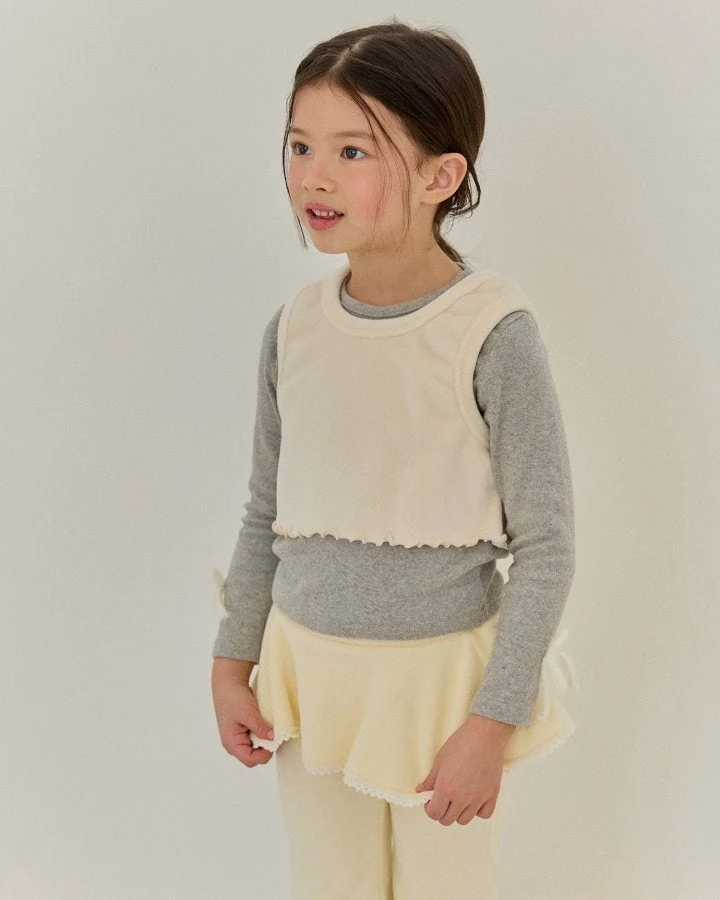 Bonaloi - Korean Children Fashion - #childofig - Warm Mini Vest - 6