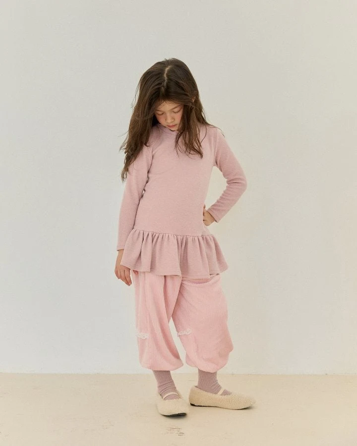 Bonaloi - Korean Children Fashion - #childofig - Hidden Lace Jogger Pants - 8