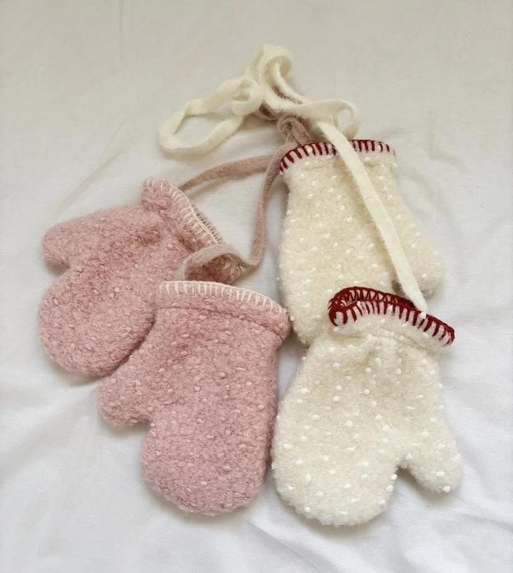 Bonaloi - Korean Children Fashion - #childofig - Stitch Warm Mittens