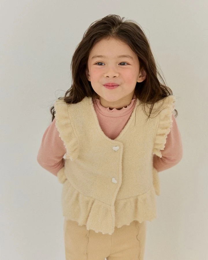 Bonaloi - Korean Children Fashion - #childrensboutique - Lady Frill Vest - 5