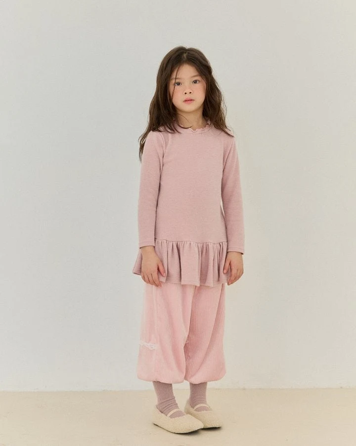 Bonaloi - Korean Children Fashion - #childrensboutique - Hidden Lace Jogger Pants - 10