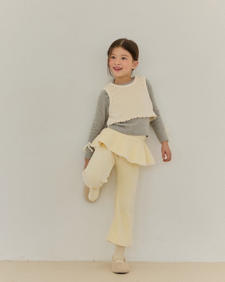 Bonaloi - Korean Children Fashion - #childrensboutique - Mini Frill Bootcut Pants - 5