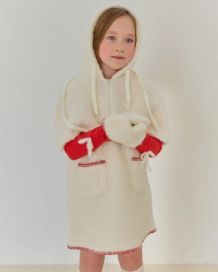 Bonaloi - Korean Children Fashion - #designkidswear - Snowflake Stitch One-piece - 12