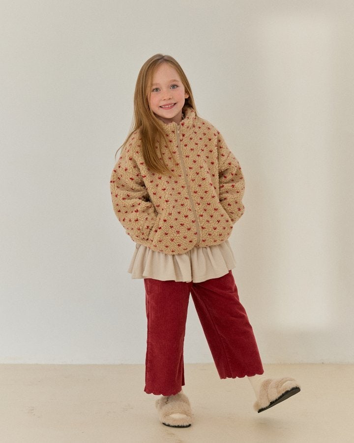 Bonaloi - Korean Children Fashion - #designkidswear - Corduroy Scallop Pants - 5