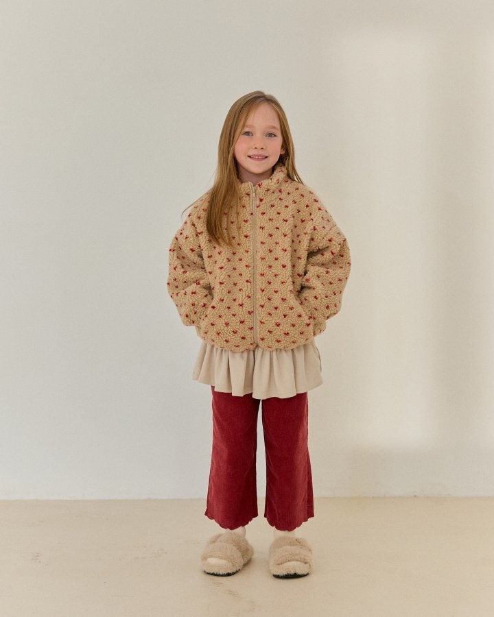 Bonaloi - Korean Children Fashion - #discoveringself - Corduroy Scallop Pants - 6