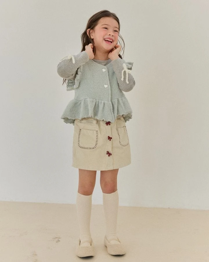 Bonaloi - Korean Children Fashion - #fashionkids - Lady Frill Vest - 8