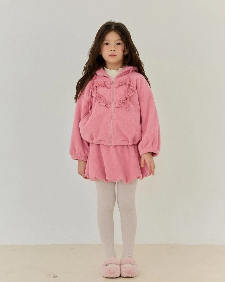 Bonaloi - Korean Children Fashion - #fashionkids - Heart Fleece Jumper - 3