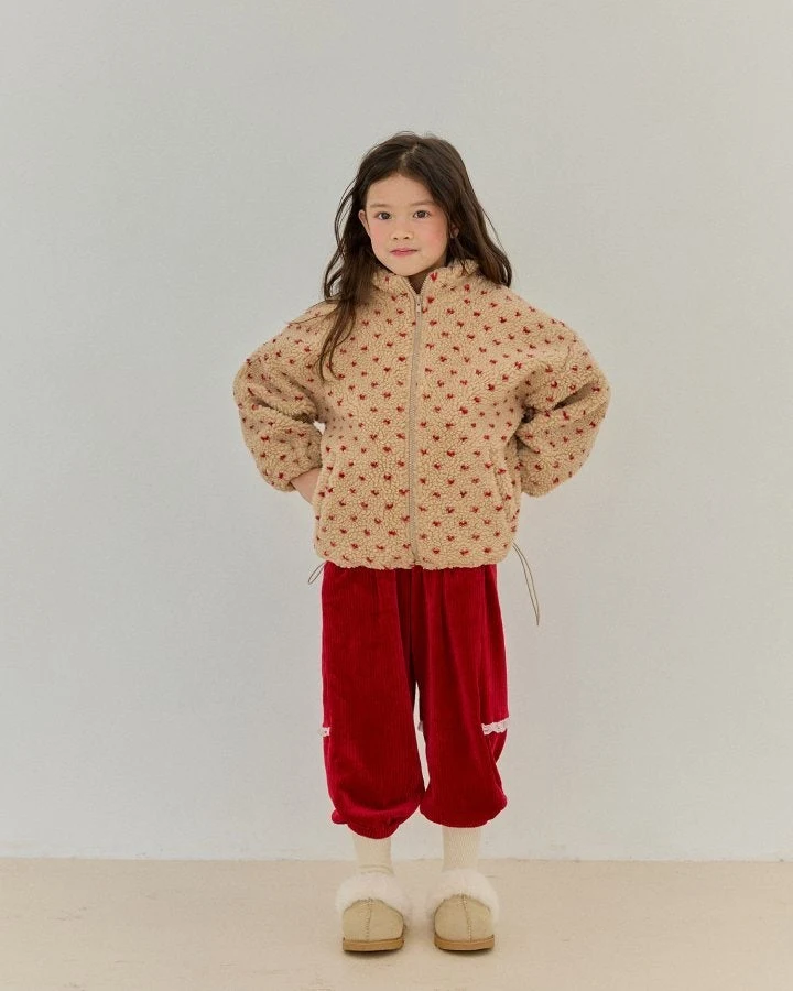 Bonaloi - Korean Children Fashion - #kidsshorts - Heart Dumble China Jumper - 3