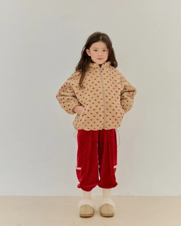 Bonaloi - Korean Children Fashion - #kidsshorts - Heart Dumble China Jumper - 4