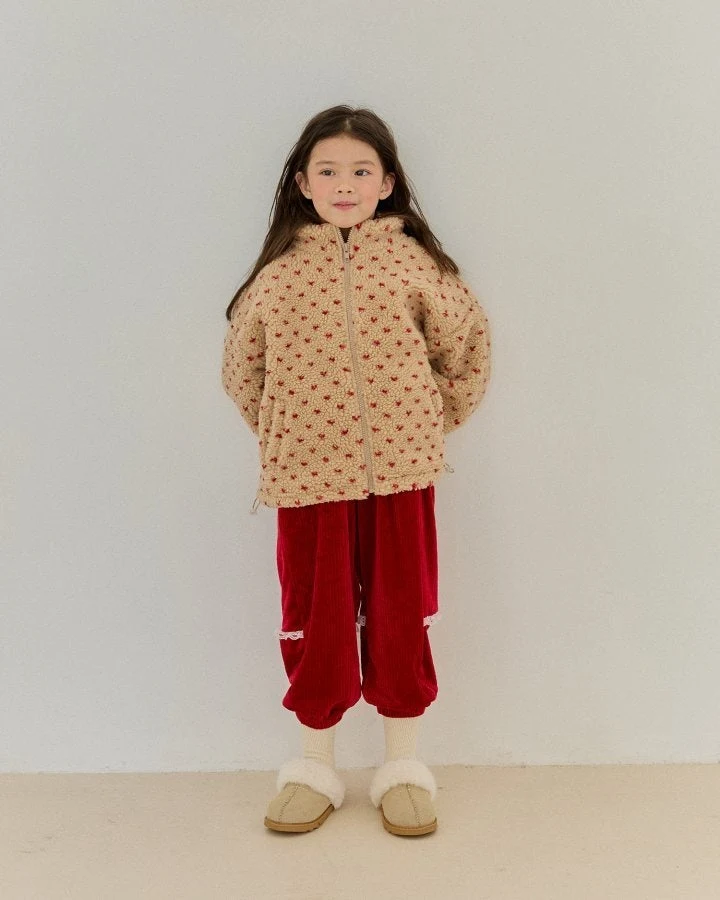 Bonaloi - Korean Children Fashion - #Kfashion4kids - Hidden Lace Jogger Pants - 4