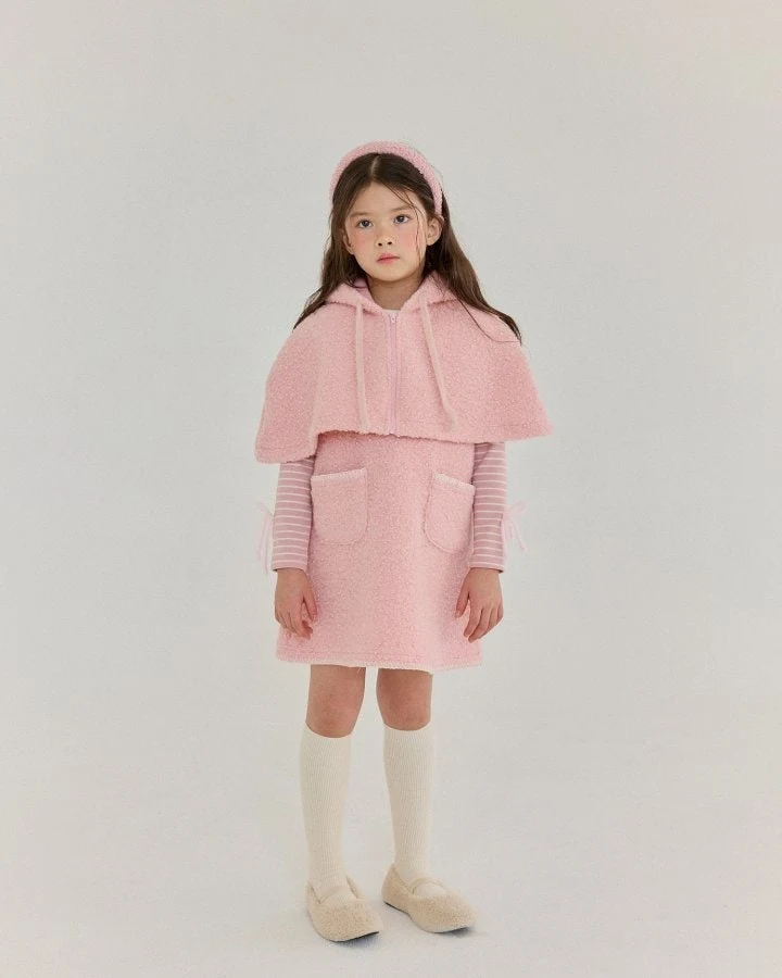 Bonaloi - Korean Children Fashion - #Kfashion4kids - Bubble Hood Cape - 4